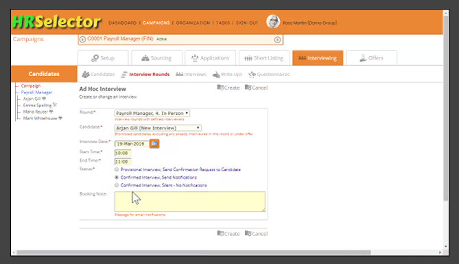 Interviewing Ad-Hoc Interviews