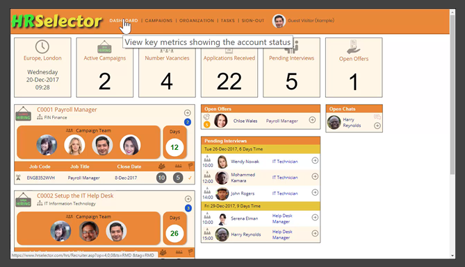 Recruiters Dashboard