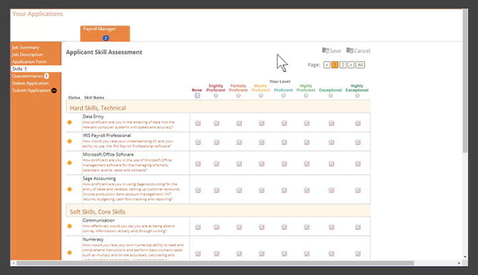 Applicants' Submitting an Application